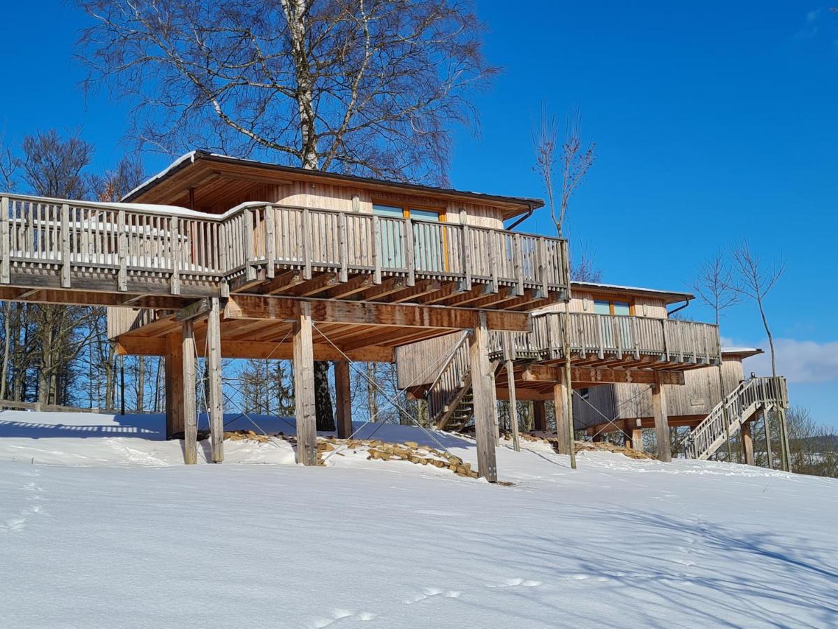 Hotel Waldquelle - Baumhaushotel Aerzen ภายนอก รูปภาพ